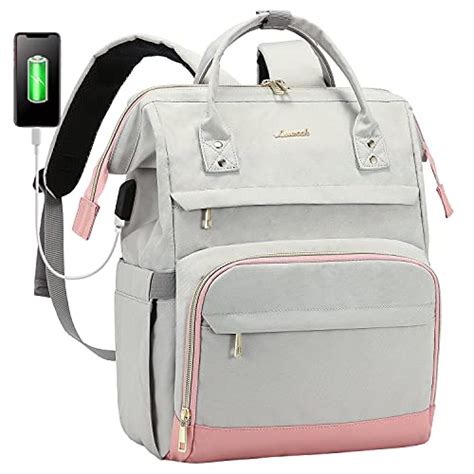 LOVEVOOK Laptop Backpack for Women Work Backpack Purse 15.6 Inch Travel ...