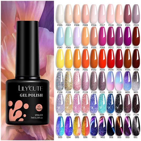 Lilycute Glitter Gel De Unhas Popular Em Cores De Mola Lantejoulas