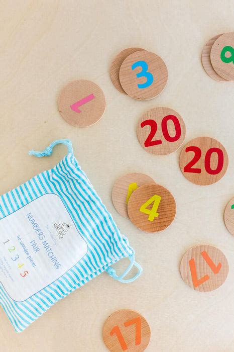 The Freckled Frog Numbers 1 20 Wooden Matching Pairs 40pc — My Playroom