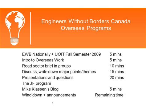 Engineers Without Borders Canada Overseas Programs Ewb Nationally Uoit