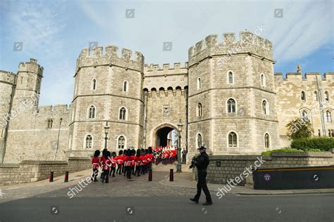 Changing Guard Windsor Castle Featuring F Editorial Stock Photo - Stock Image | Shutterstock