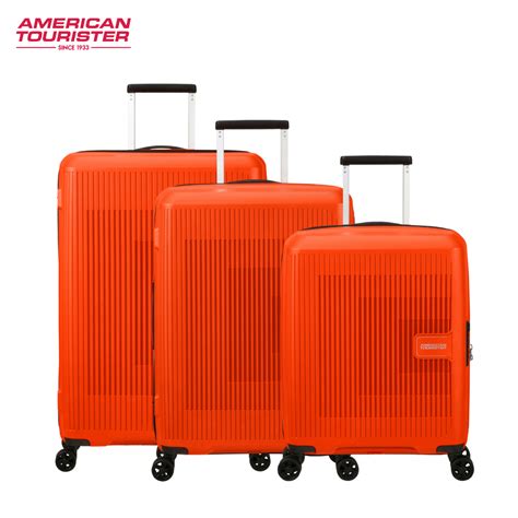 American Tourister Aerostep Pc Set A Bright Orange Shopee Philippines