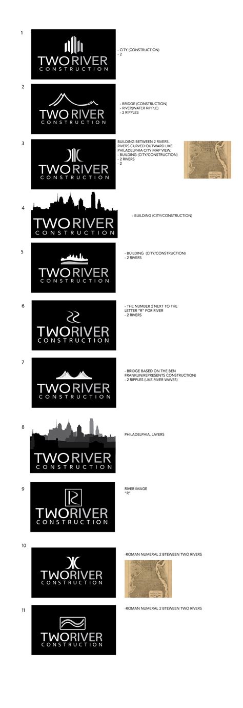 Two Rivers Construction Logo On Behance