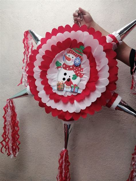 A Person Holding A Paper Plate With A Snowman Decoration On It S Side