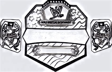 Printable Wwe Belt Coloring Pages - Printable Word Searches