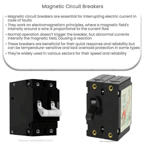 Magnetic Circuit Breakers How It Works Application And Advantages