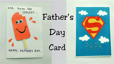 Easy DIY Father's Day Card Ideas For Kids To Create For Dad | atelier ...