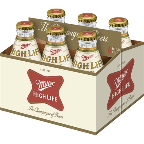 Miller High Life Beer 7oz Glass Bottles Lagers Price Cutter