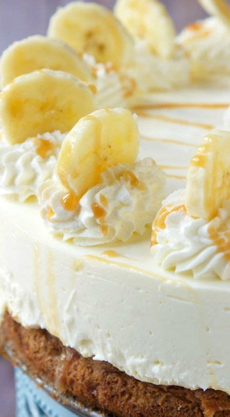 Banana Bread Bottom Cheesecake Banana Dessert Recipes Desserts Menu