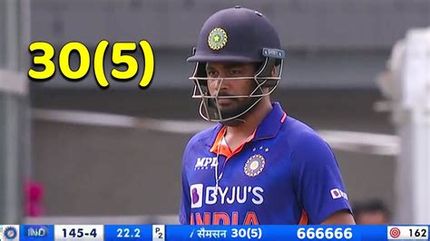 Sanju Samson Innings Today Smashed 30 Runs In 5 Balls In Ind Vs Nz 1st