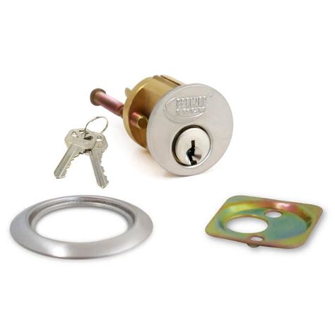 Premier Lock 1 1 8 In Solid Brass Rim Cylinder With Stainless Steel Finish Kw1 Js01dx Kw1