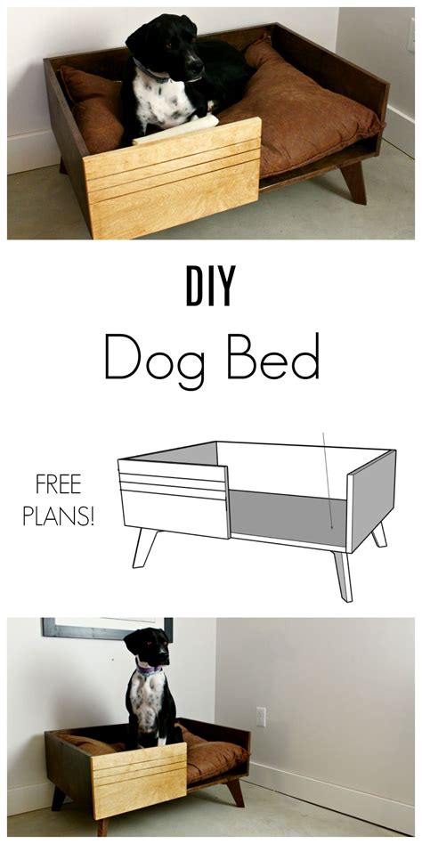 How To Build A Diy Modern Dog Bed Diy Pet Bed Pet Beds Dog Furniture