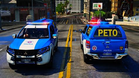 JOGANDO GTA 5 COMO UM POLICIAL DA PETO PMBA L200 TRITON YouTube