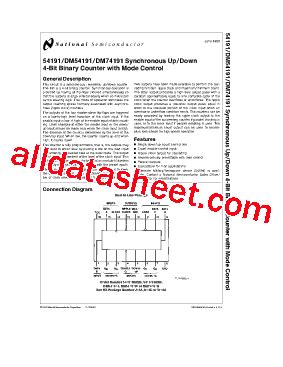 Datasheet Pdf National Semiconductor Ti