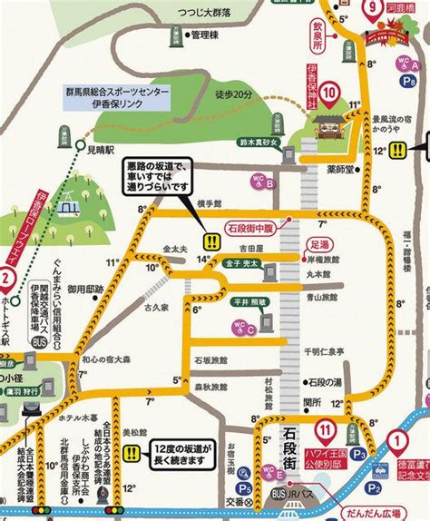 伊香保温泉街 車いすでも散策楽しんで 渋川市がマップ作製 坂の勾配など表記：東京新聞デジタル