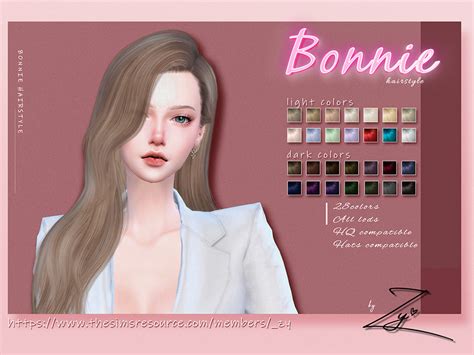 The Sims Resource Bonnie Hairstyle