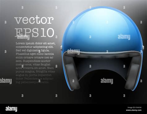 Blue Motorcycle Helmet Stock Vector Image And Art Alamy