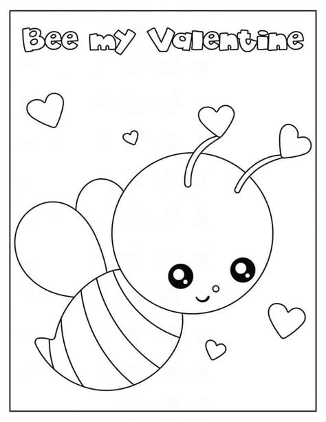 Cute Animal Coloring Pages for Valentine’s Day – The Organized Mom