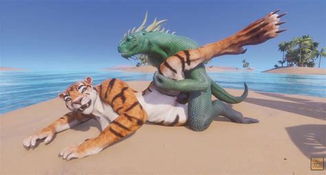 Wild Life Scaly Furry Porn Dragon With Tiger Girl FAPCAT