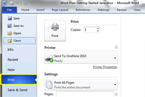 Print Preview Microsoft Word Tutorial