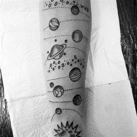 33 Stunning Solar System Tattoo Designs for Men | Solar system tattoo ...