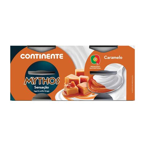 Iogurte Grego Mythos Caramelo CONTINENTE Nutripédia