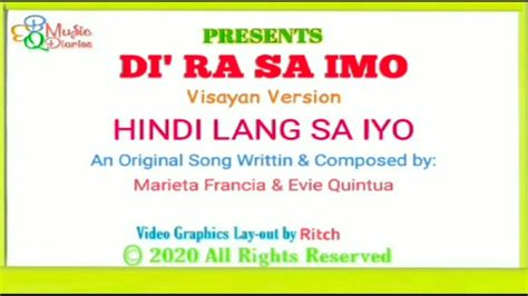 DI RA SA IMO DEMO SONG LYRICS VIDEO COMPOSED BY MARIETA FRANCIA