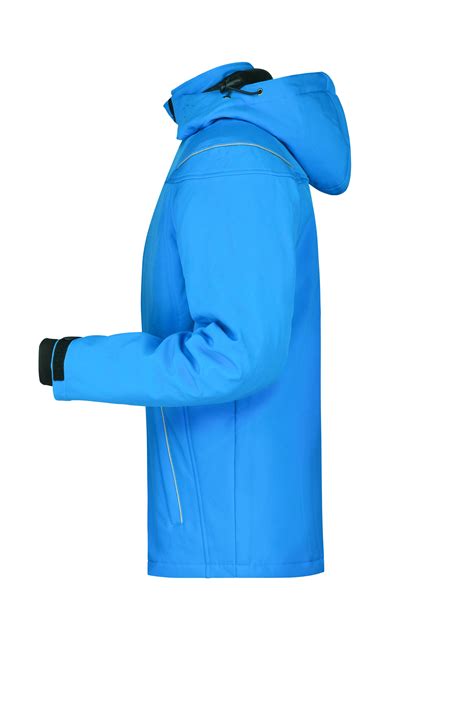 Men Mens Winter Softshell Jacket Aqua Daiber