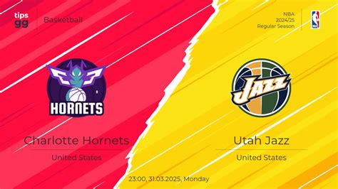 Charlotte Hornets Vs Utah Jazz At Nba Basketball