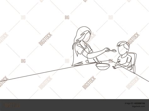 One Continuous Line Vector And Photo Free Trial Bigstock