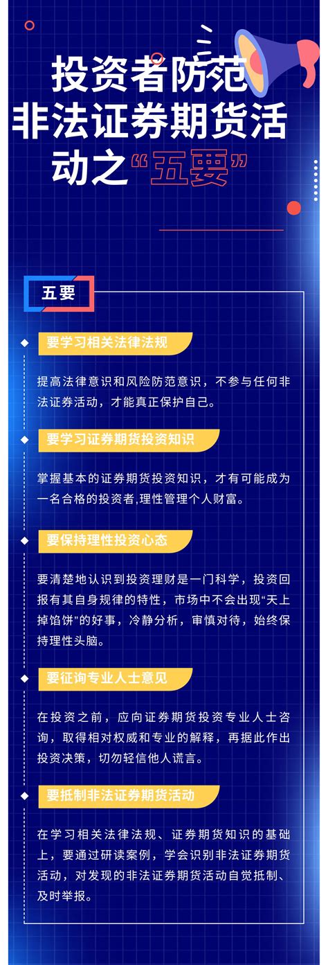 福建省证券期货业协会投资知识投资者防范非法证券期货活动之五要 兴证期货有限公司