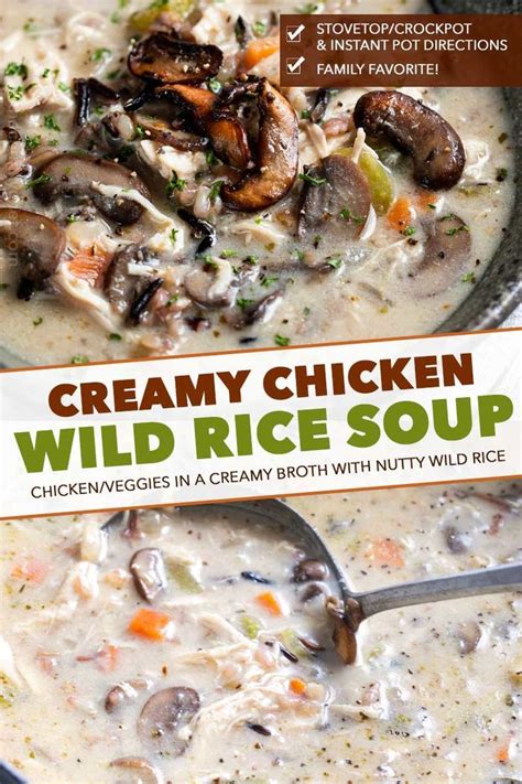 √ Turkey Wild Rice Soup Instant Pot