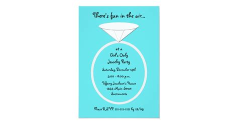 Jewelry Party Invitation Template | Zazzle