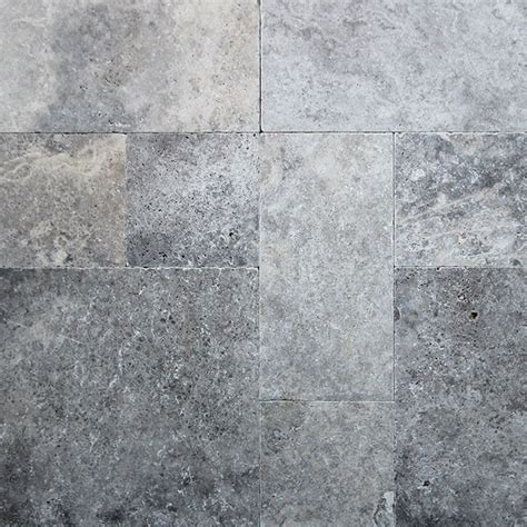 Premium Silver Tumbled French Pattern Travertine Tile 8598 Travertine