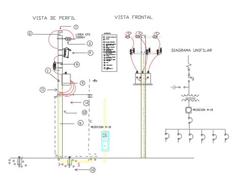 Subestación eléctrica en AutoCAD Descargar CAD 63 85 KB Bibliocad