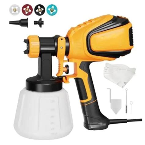 Paint Sprayer 700w Hvlp Spray Gun With Cleaning And Blowing Joints 4