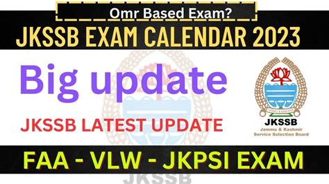 JKSSB Big Update Today Jkssb Exam Calendar Jkssb Court Case YouTube