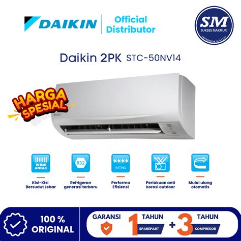 Jual Ac Daikin Stc50nv14 Ac Split 2 Pk Super Mini Split Standard