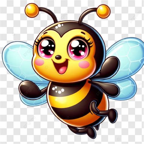 Cute Honey Bee Vector Cartoon Illustration Vector Cartoon Illustration