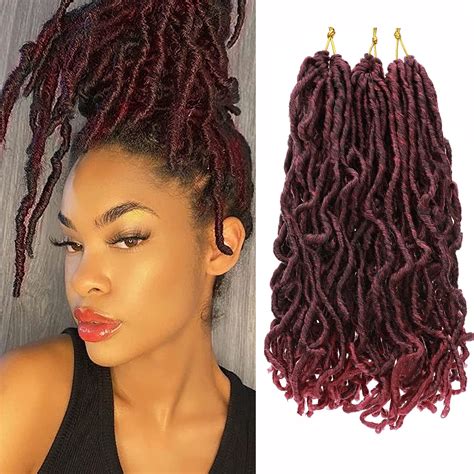 Buy 12 Inch Faux Locs Crochet Hair 6 Packs 65g Short Nu Locs Crochet