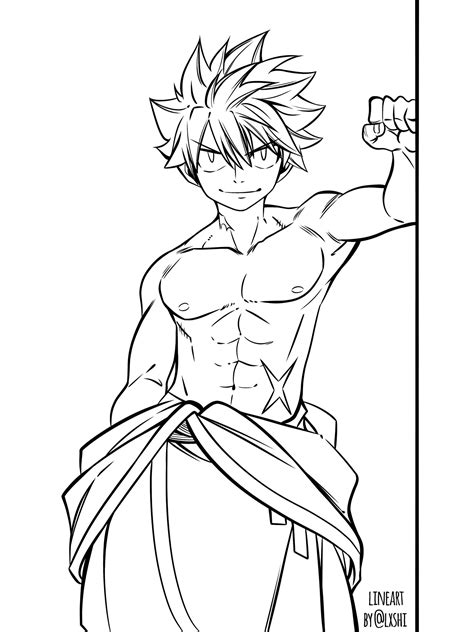 Fairy Tail Natsu Drawing Full Body