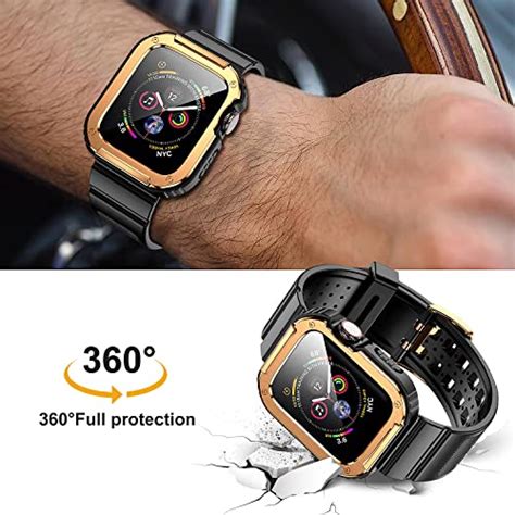 Mesime Bands Compatible With Apple Watch Band 45mm 44mm 42mm 41mm 40mm 38mm With Rugged Bumper