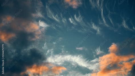 dramatic sky with clouds Stock Photo | Adobe Stock