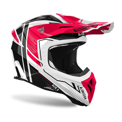 Airoh Aviator Ace 2 Engine Helmet Red AV22E55 Offroad Helmets | MotoStorm