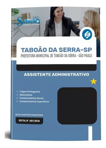 Apostila Assistente Administrativo Tabo O Da Serra Sp Editora