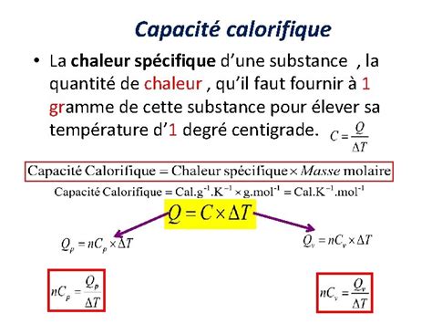 Introduction La Thermodynamique U Nergie Interne H