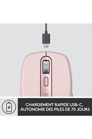 Souris Logitech Sans Fil Bluetooth MX Anywhere 3 Rose 910 005990 Darty