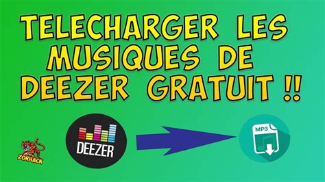 TUTO FR COMMENT TÉLÉCHARGER LES MUSIQUES DE DEEZER GRATUITEMENT EN