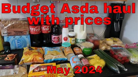 Budget Asda Grocery Shopping Haul With Prices YouTube