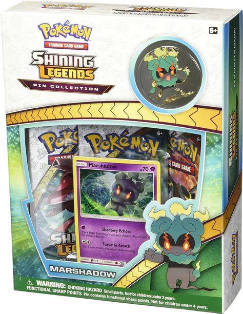 Pokemon Sun And Moon 3 5 Shining Legends Marshadow Pin Collection Box One Touch Top Tred Toys